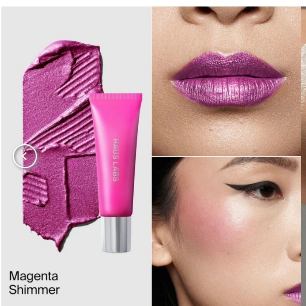 Haus Labs, Hy Power Pigment Paint, Magenta Shimmer